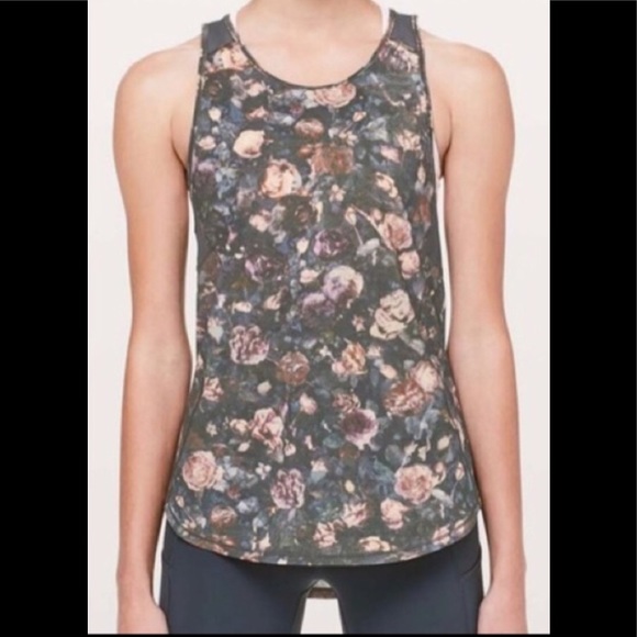 lululemon athletica Tops - Rare Floral Lululemon Sculpt Tank II